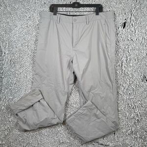 Galway Bay Golf Pants Men's Size 38/36 Gray Performance Lined Rain Gear Nylon
